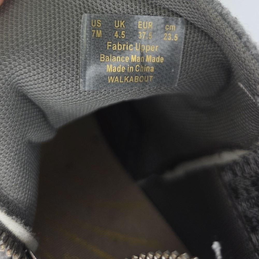 Blowfish Malibu Walkabout High-Top Sneakers Grey Flannel Zip Women's Size 7M - Picture 11 of 12